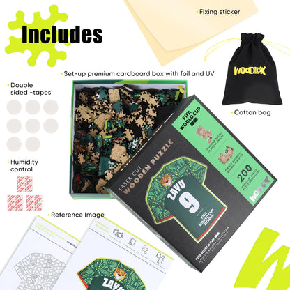 Officially licensed World Cup 2026 Zayu 9 jersey puzzle