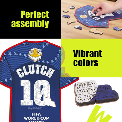 Wooden jigsaw puzzle gift – FIFA World Cup 2026 Clutch 10 jersey