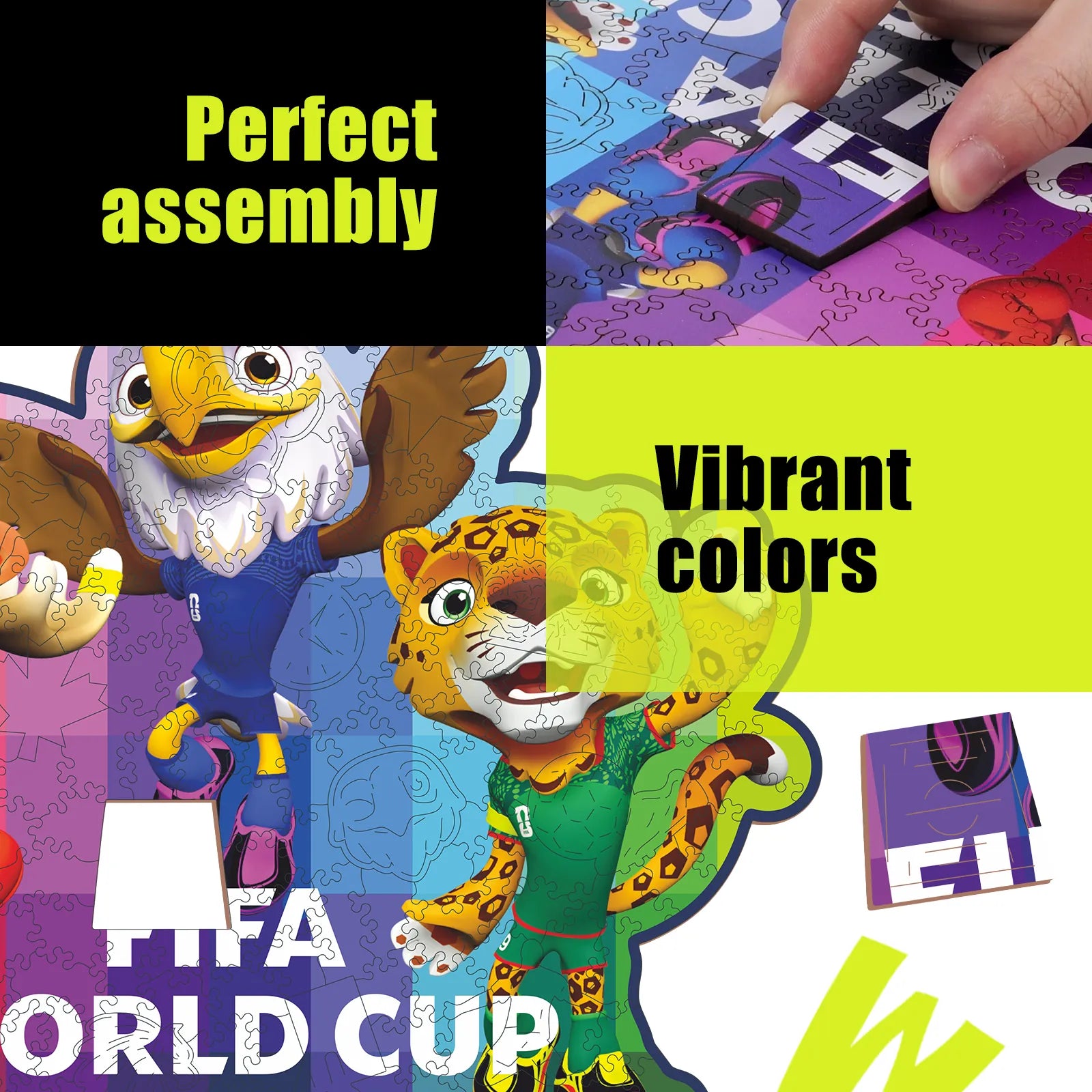 Wooden jigsaw puzzle gift – FIFA World Cup 2026 Time To Shine