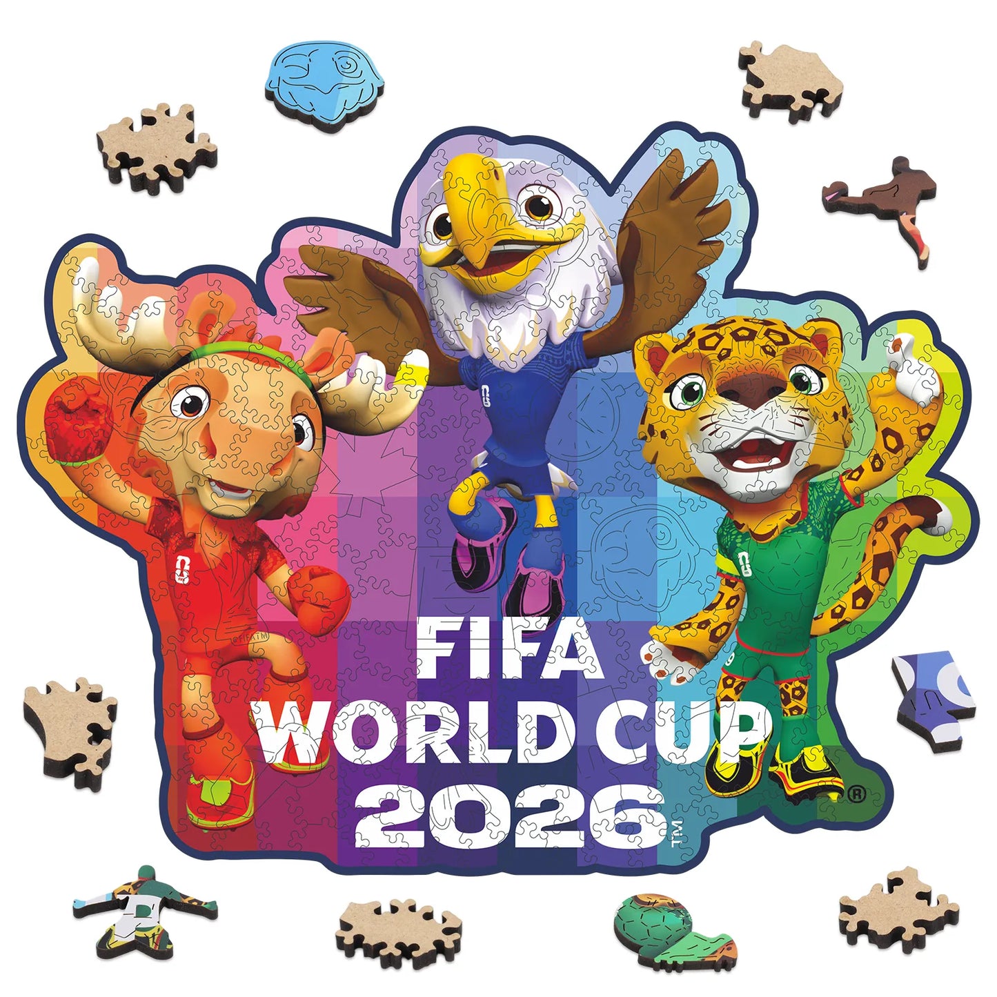 FIFA World Cup 2026 Time To Shine wooden jigsaw puzzle – officially licensed