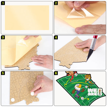 World Cup 2026 Time To Play wooden jigsaw puzzle – soccer fan gift
