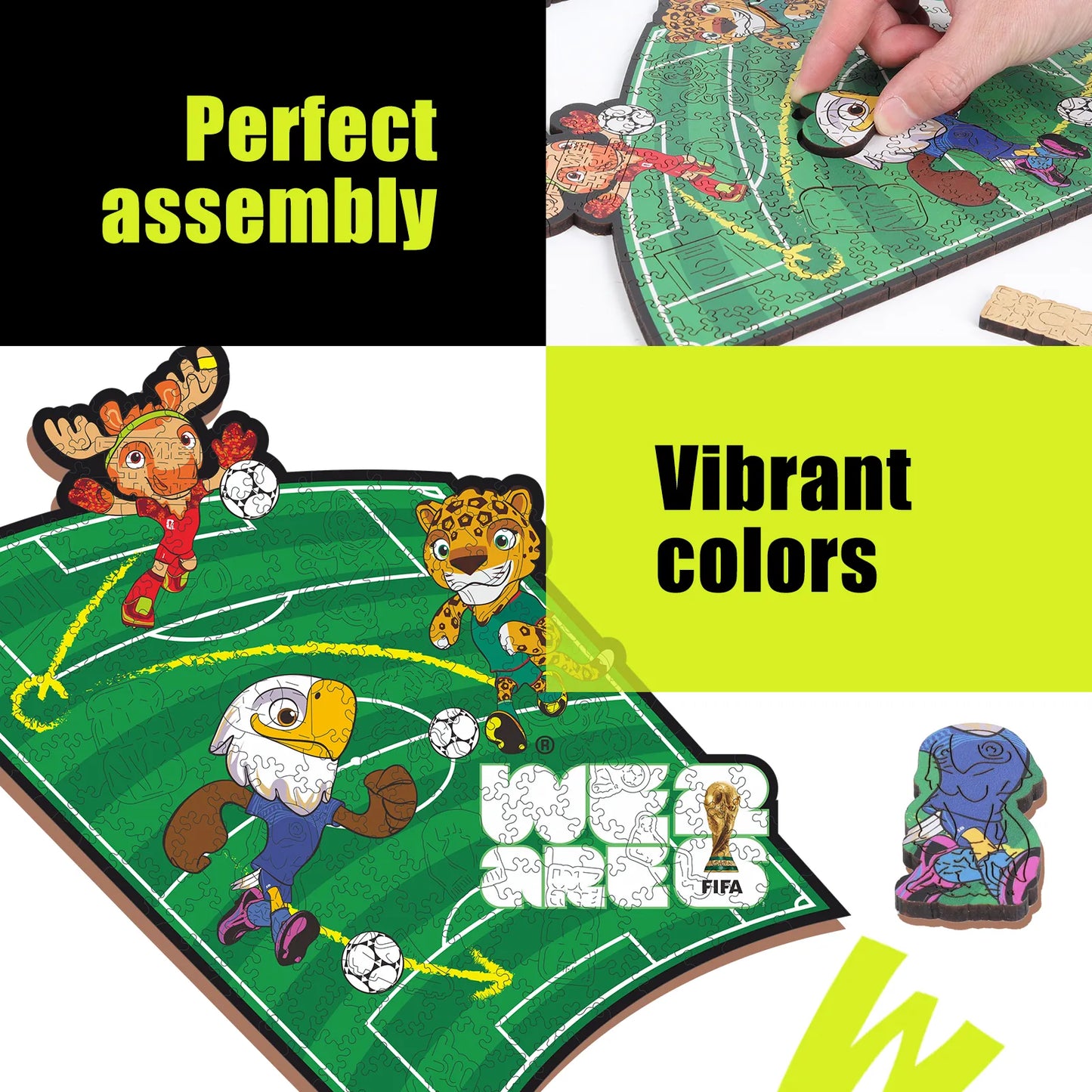 Wooden jigsaw puzzle gift – FIFA World Cup 2026 Time To Play