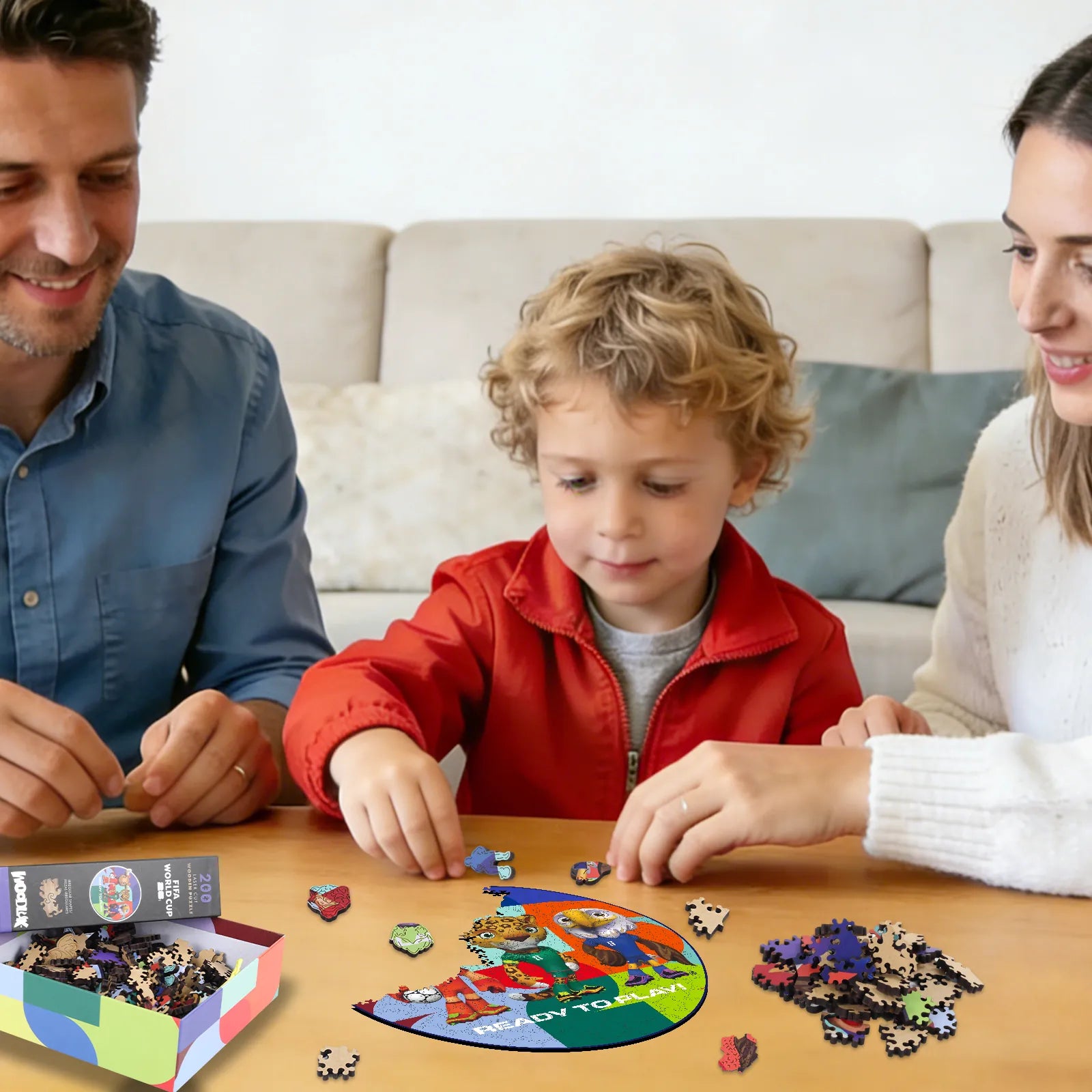 FIFA 2026 Ready To Play wooden jigsaw puzzle – 200 piece edition