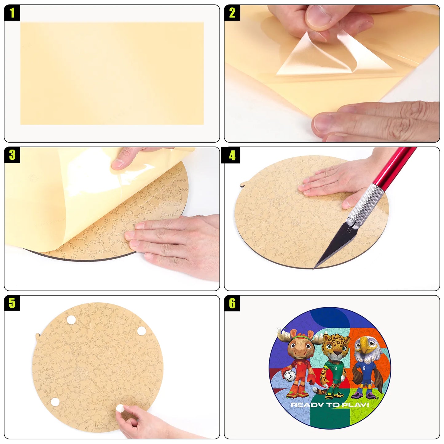 World Cup 2026 Ready To Play wooden jigsaw puzzle – soccer fan gift