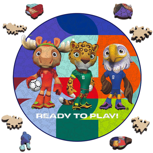 FIFA World Cup 2026 Ready To Play ball wooden jigsaw puzzle – officially licensed
