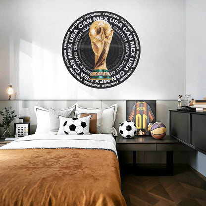 World Cup 2026 wooden puzzle – trophy circle design
