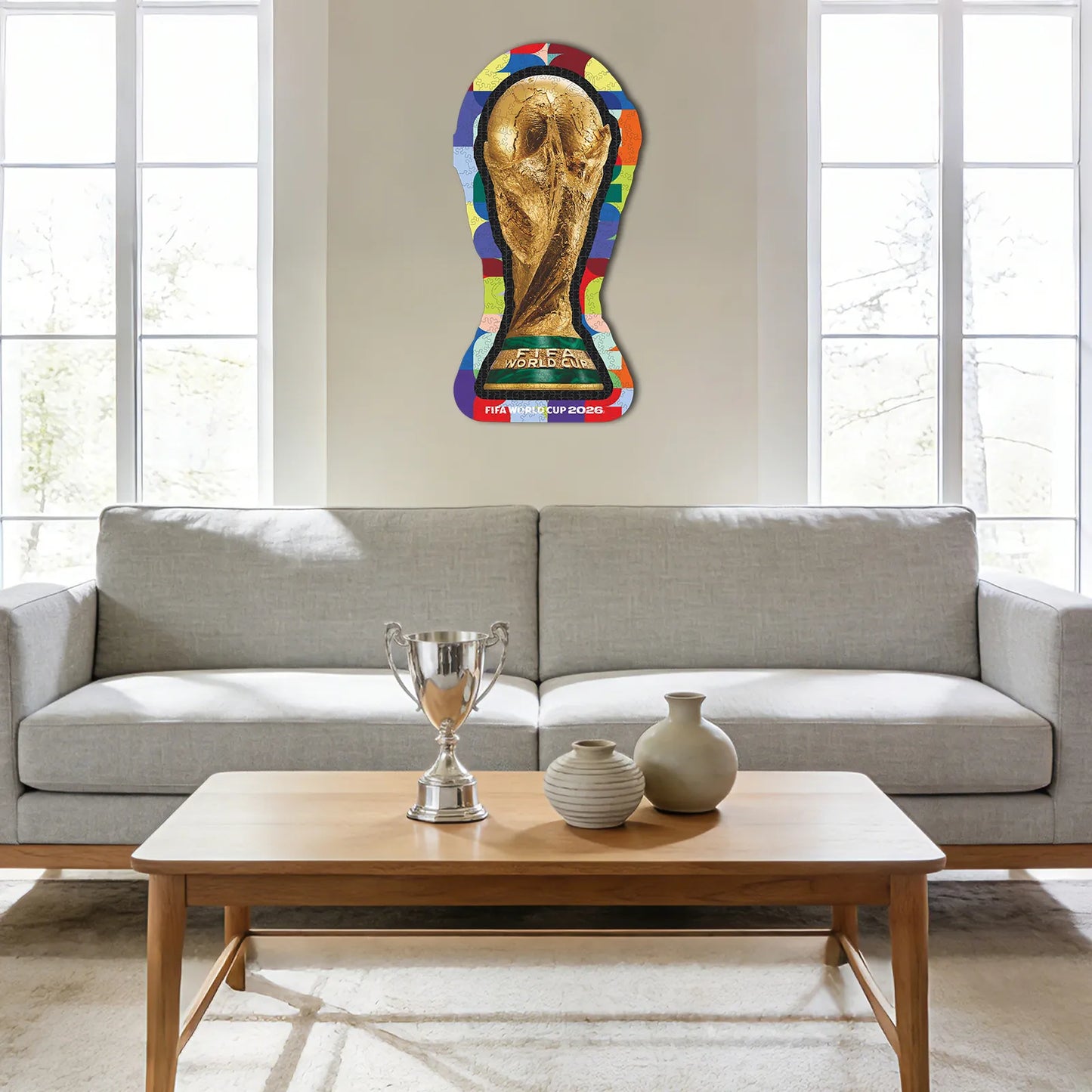 World Cup 2026 wooden puzzle – Trophy 1 design