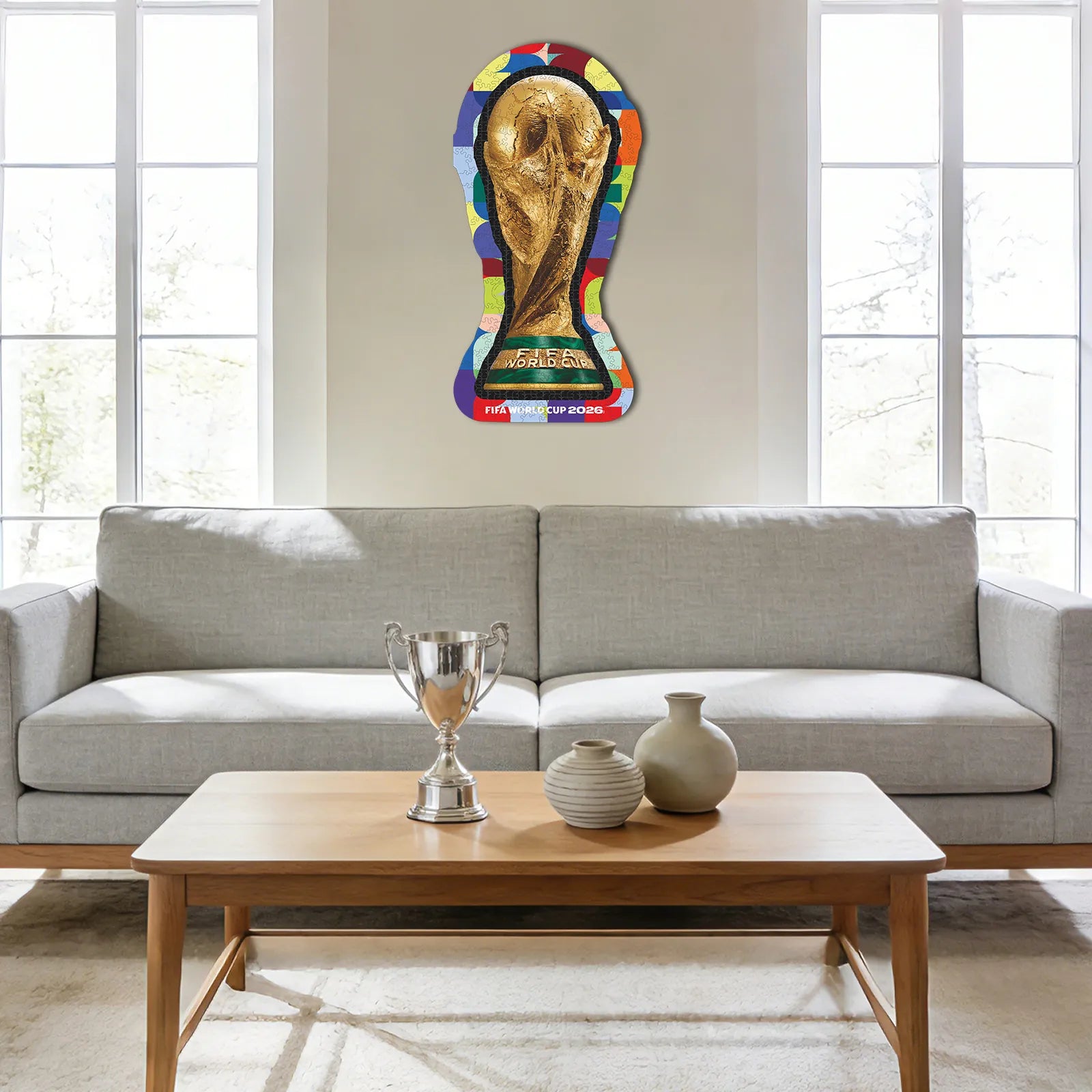 World Cup 2026 wooden puzzle – Trophy 1 design