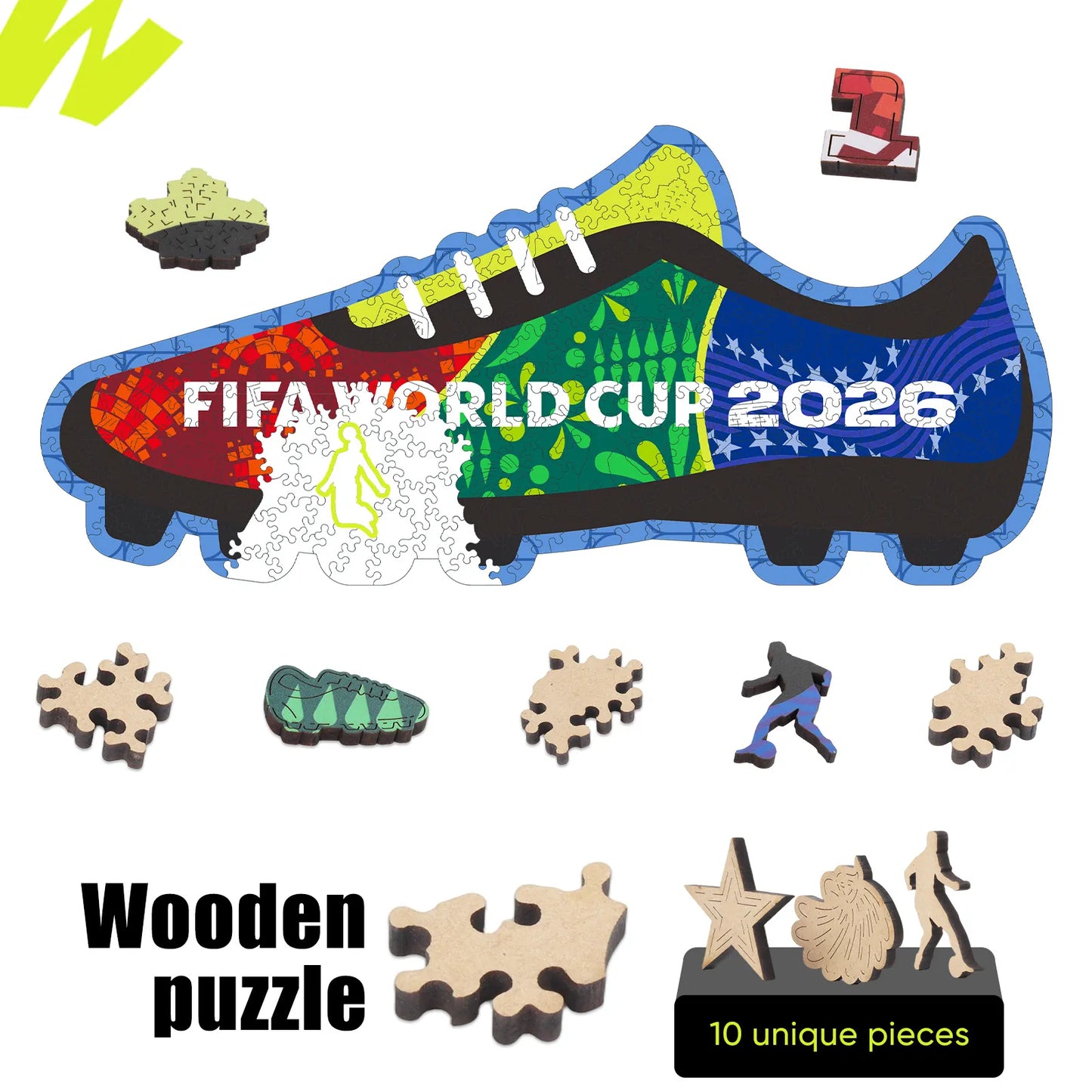 FIFA World Cup 2026 soccer boot puzzle detail