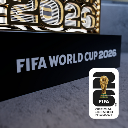 FIFA 2026 Time to Shine LED lamp – wooden art night light