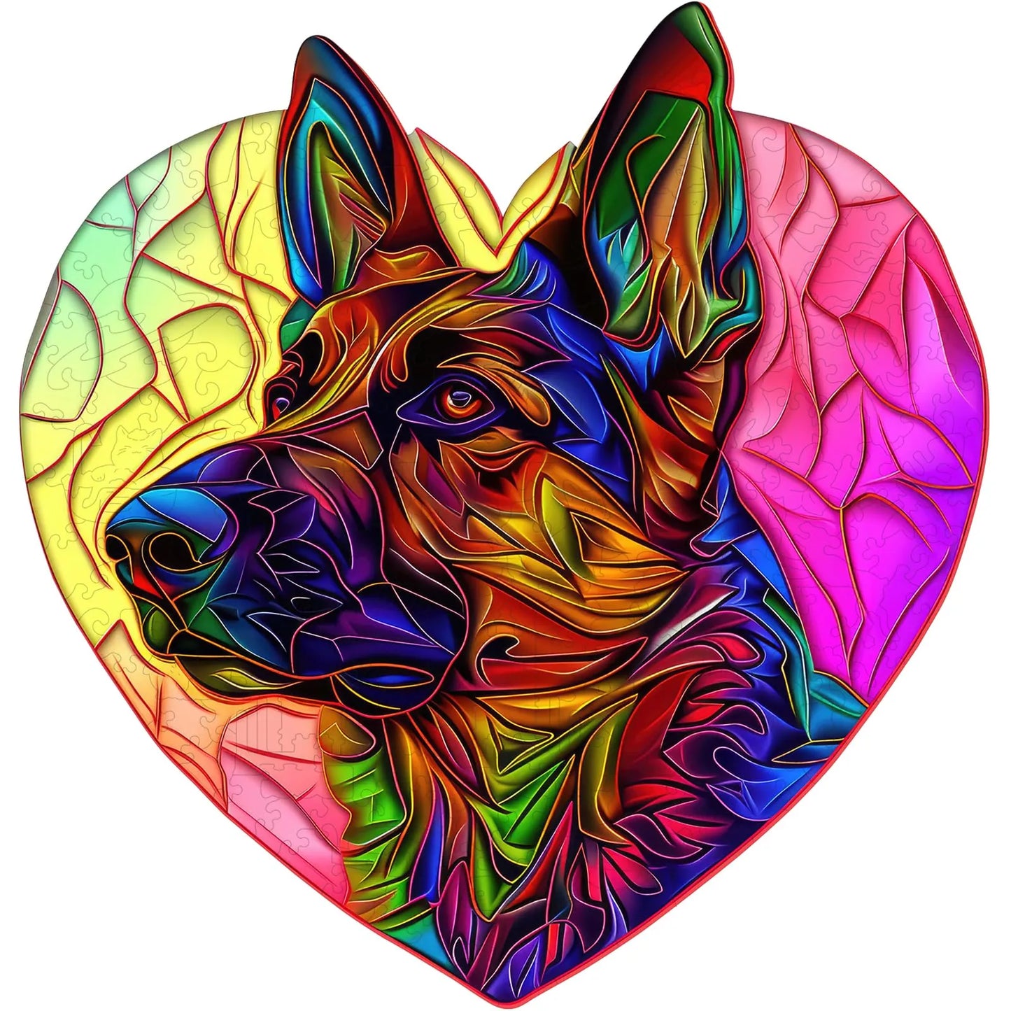 Shepherd wooden jigsaw puzzle for adults with unique shaped pieces
