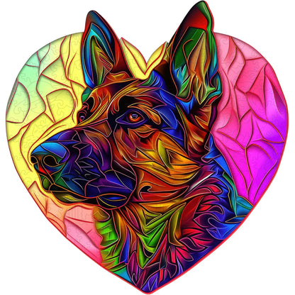 Shepherd wooden jigsaw puzzle for adults with unique shaped pieces