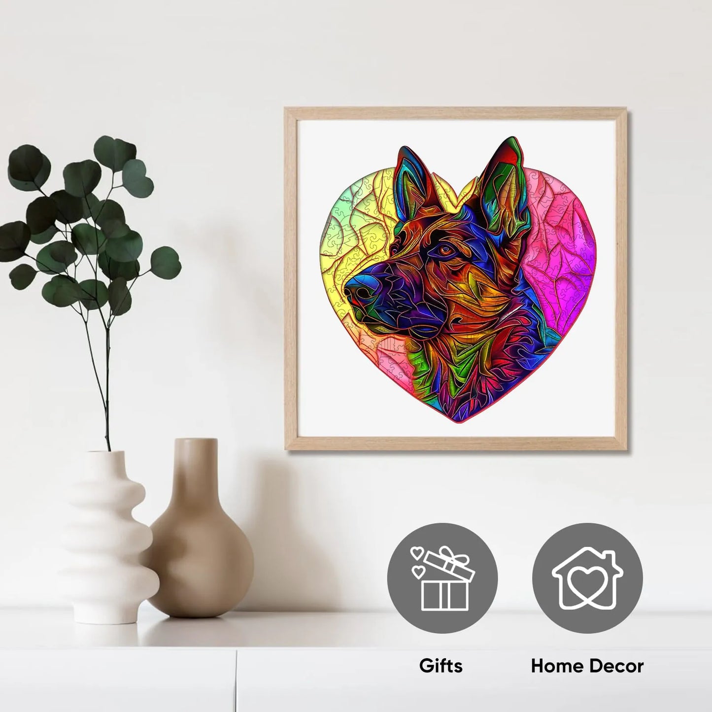 Pastoral wooden jigsaw puzzle – shepherd design by WoodAha