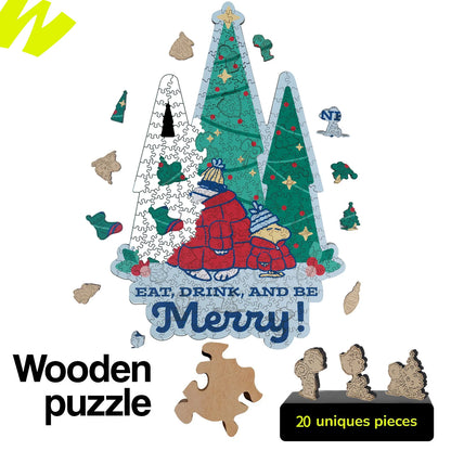 Licensed Peanuts wooden jigsaw puzzle – Singing Spirits