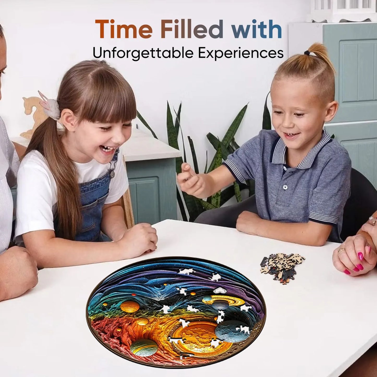 Solar system sky wood puzzle for adults – 200 and 500 piece options