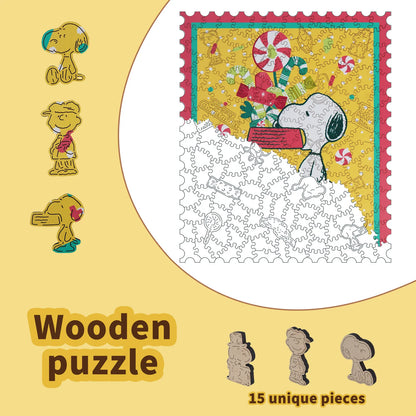 Licensed Peanuts wooden jigsaw puzzle – The More The Merrier