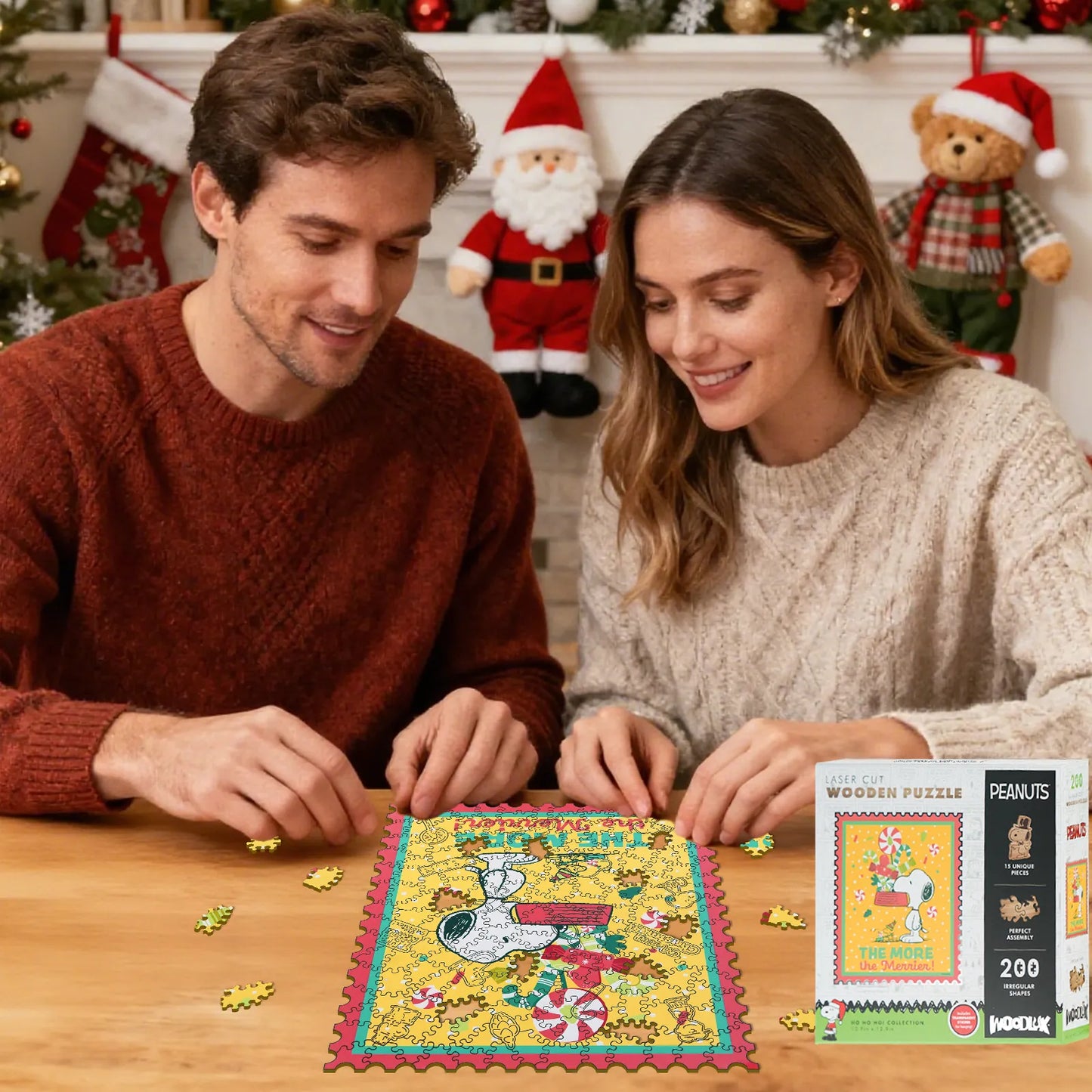 Snoopy The More The Merrier wooden puzzle – 200 piece edition