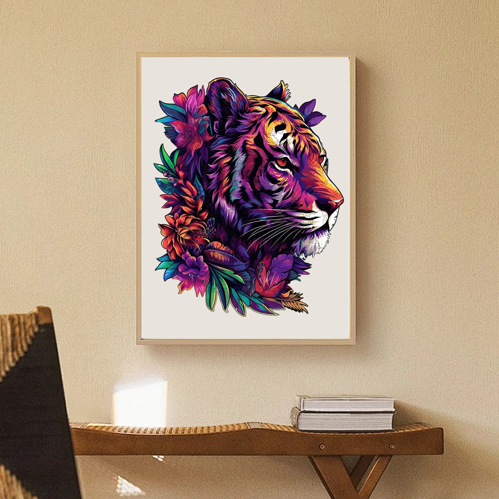 Big cat wooden jigsaw puzzle – tiger design by WoodAha