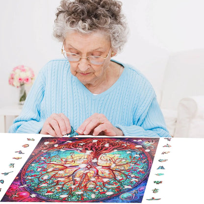 Tree of Life II wood puzzle for adults – 200 and 500 piece options