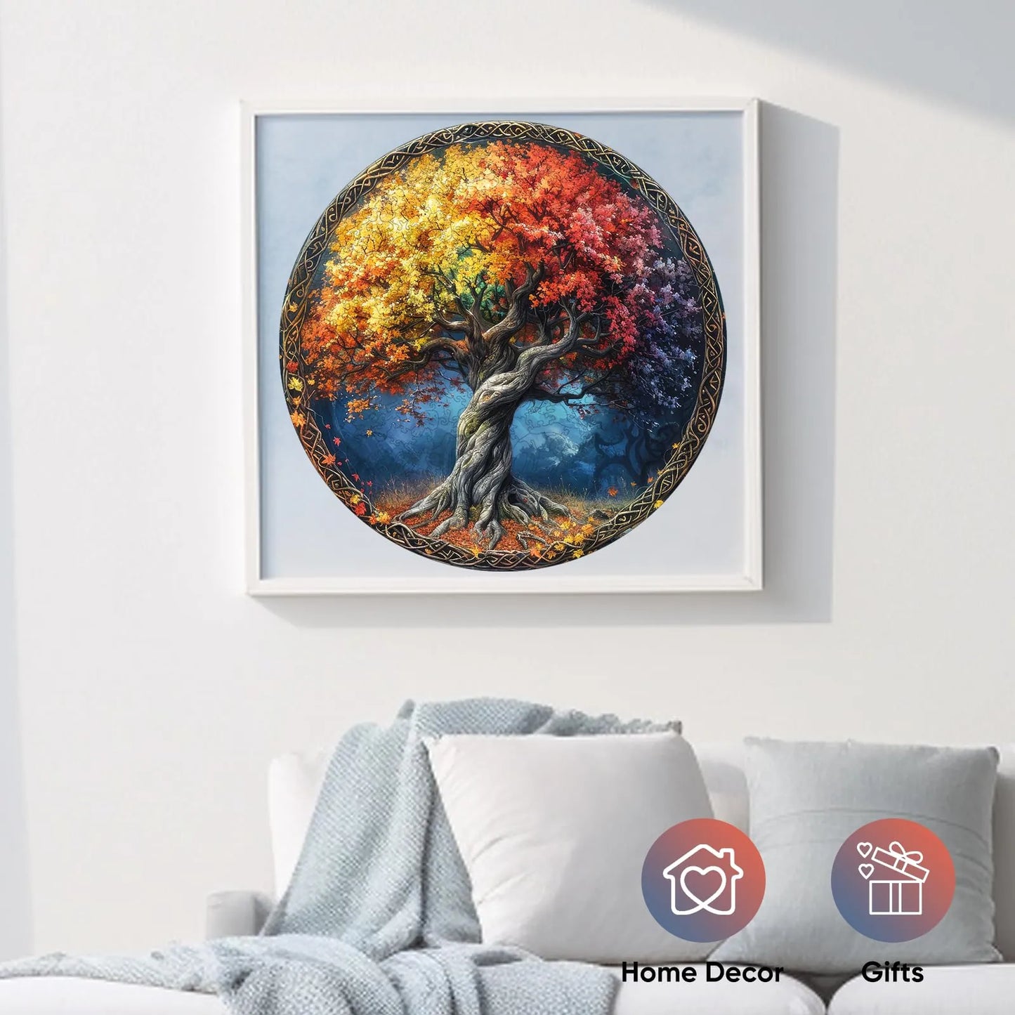 Symbolic wooden jigsaw puzzle – Tree of Life design by WoodAha