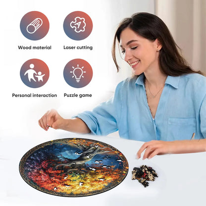 Tree of Life wood puzzle for adults – 200 and 500 piece options