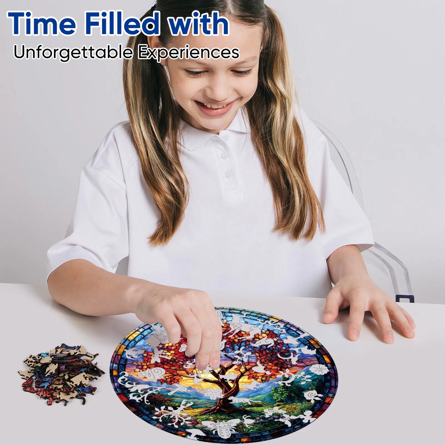 Tree of Life Redwood wood puzzle for adults – 200 and 500 piece options