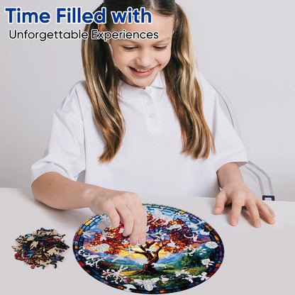 Tree of Life Redwood wood puzzle for adults – 200 and 500 piece options