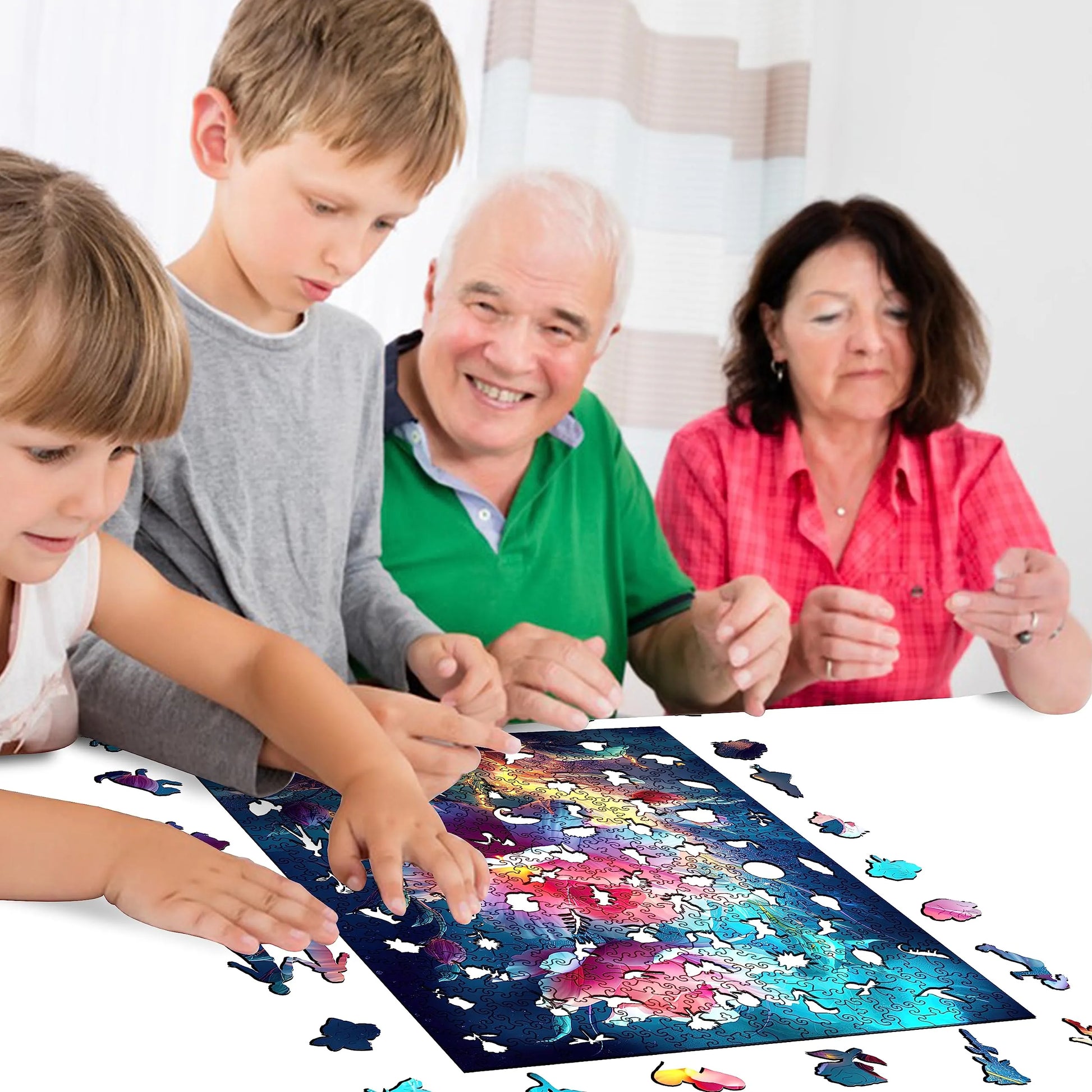 Tulip flower sea wood puzzle for adults – 200 piece edition