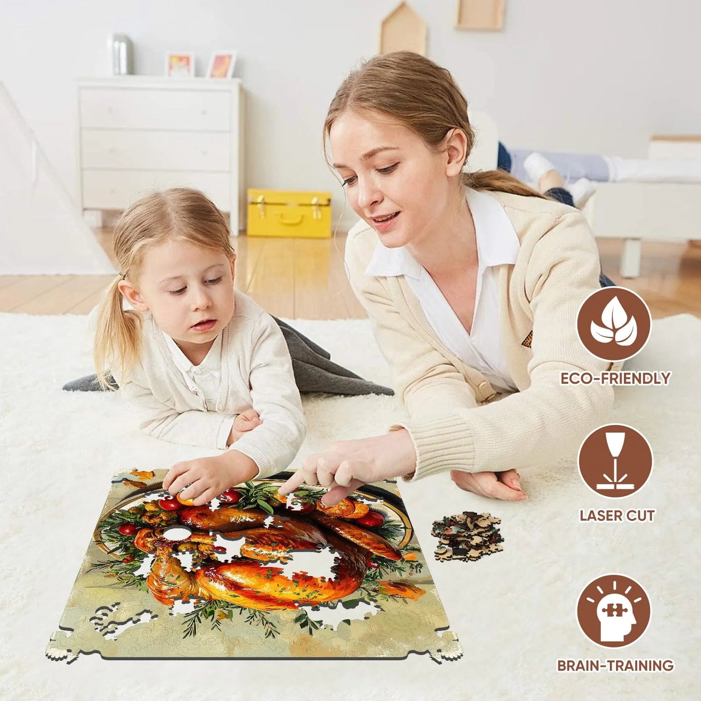 Turkey wood puzzle – 200 piece edition