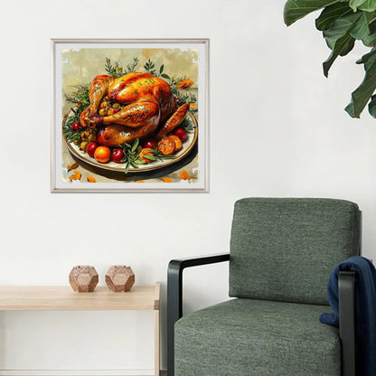 Seasonal bird wooden jigsaw puzzle – turkey design by WoodAha