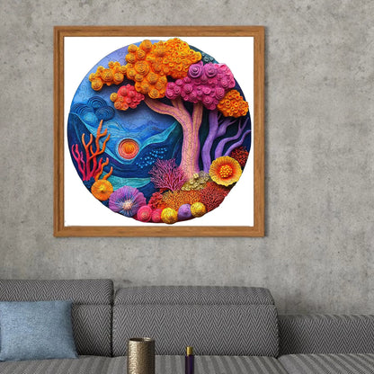 Coral reef wooden jigsaw puzzle – undersea design by WoodAha