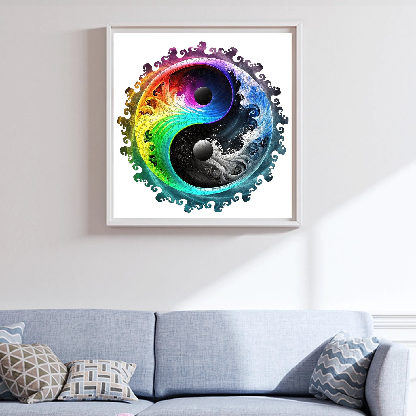 Meditative wooden jigsaw puzzle – Yin Yang design by WoodAha