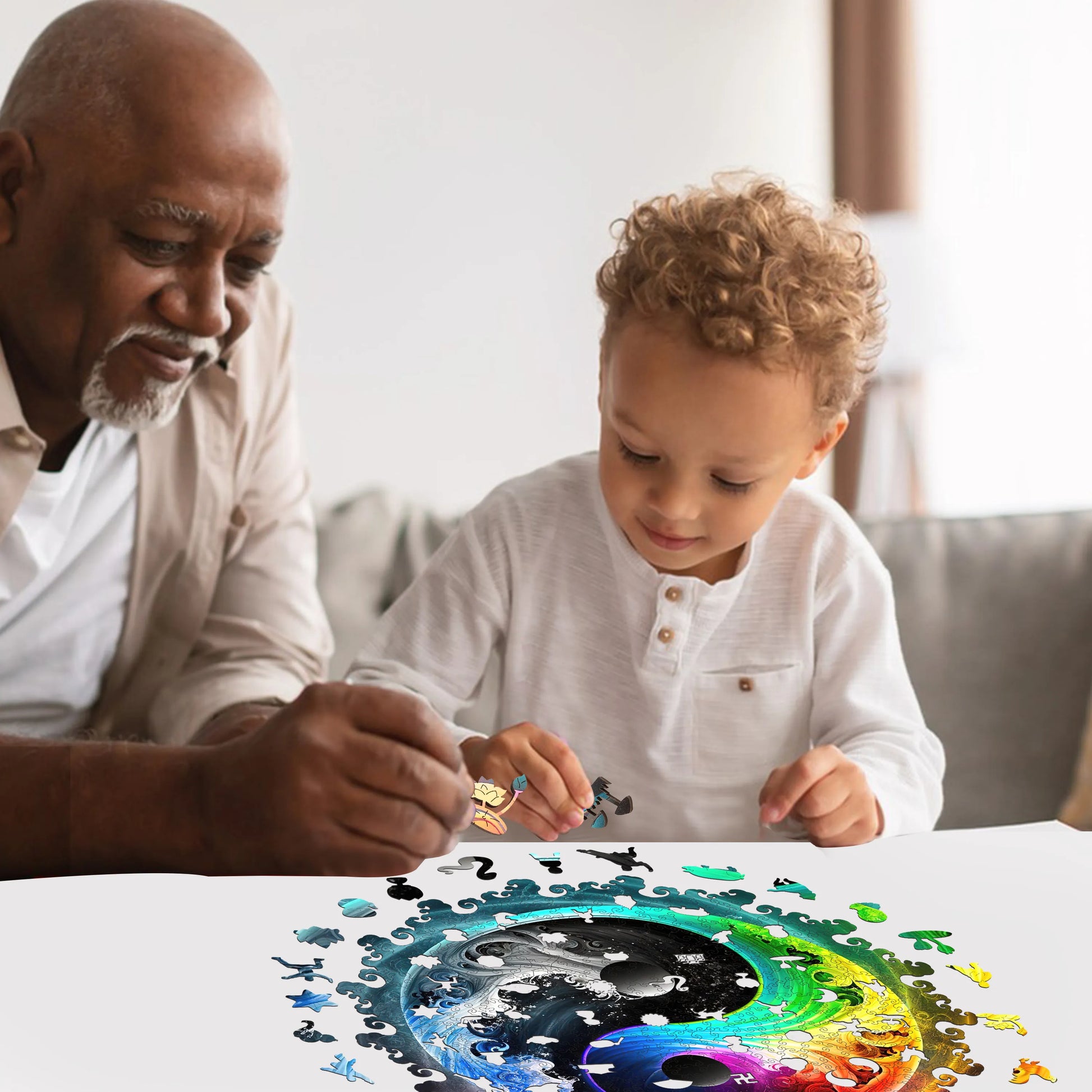 Yin Yang wood puzzle for adults – 500 piece edition